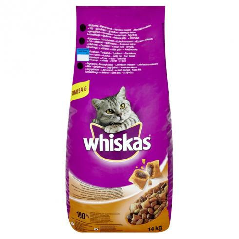Whiskas Száraz Tonhal Májas Falat 14kg