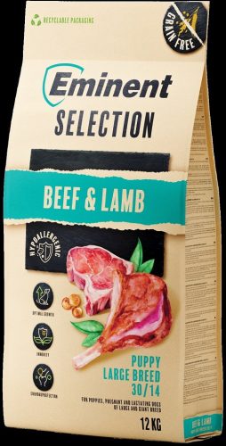 Eminent Dog Select Puppy Large Beef & Lamb 12+2 kg  ingyenes szállítás