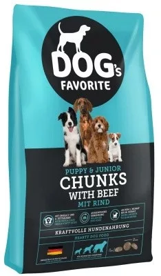 Happy Dog Dog’s Favorite Puppy & Junior Beef marhás száraztáp 15 kg