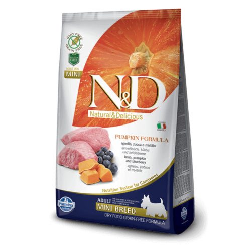 	 N&D Dog Grain Free bárány&áfonya sütőtökkel adult mini 7kg