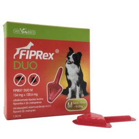   Fiprex Duo M 134 mg + 120,6 mg rácsepegtető oldat kutyáknak 1x 10-20kg