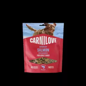 CARNILOVE Crunchy snack lazac és áfonya 200 g