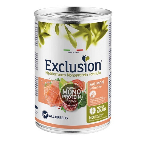 Exclusion Mono Noble Grain Adult Salmon Konzerv 400 g lazacos kutyakonzerv