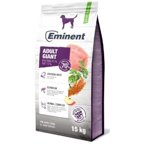   Eminent Dog Adult Giant 15 kg+2kg prémium száraztáp nagytestű kutyáknak prebiotikummal   ingyenes szállítás 