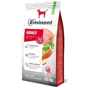   Eminent Dog Adult csirke 15kg+2kg prémium száraztáp prebiotikummal ingyenes szállítás