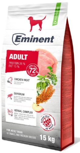 Eminent Dog Adult csirke 15kg+2kg prémium száraztáp prebiotikummal ingyenes szállítás