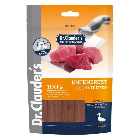 Dr.Clauders Dog Jutalomfalat Premium Kacsamell 80g