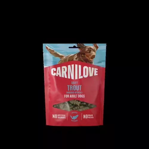 CARNILOVE Semi Moist Snack pisztráng és kapor 200 g
