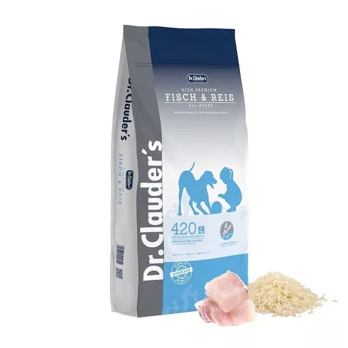Dr.Clauders Dog High Premium Fish rice 15kg