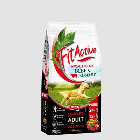 FitActive PURE Hypoallergenic Beef-Rosehip 12kg