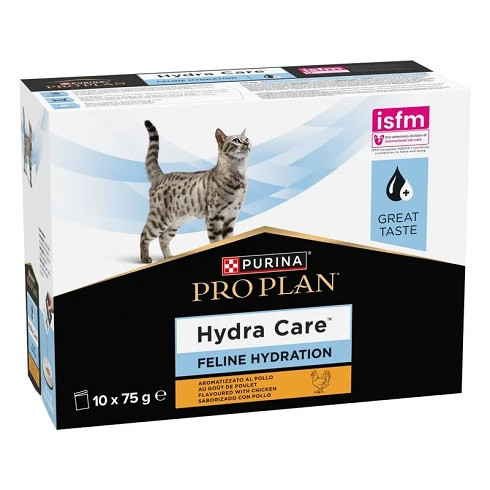 Pro Plan Feline HC HydraCare kiegészítő nedves macskaeledel csirkével 10x75g
