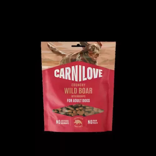 CARNILOVE Crunchy snack vaddisznó és csipkebogyó 200 g