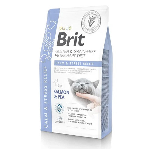 Brit Veterinary Diet Calm & Stress Relief száraz macskatáp 2kg