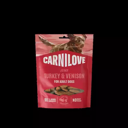 CARNILOVE Jerky Snack Turkey with Venison pulyka és szarvas 100g