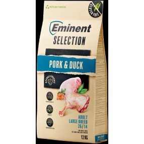   Eminent Dog Select Adult Large Pork & Duck 12+2 kg prémium száraztáp ingyenes szállítás