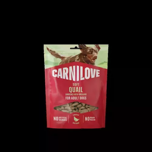 CARNILOVE Semi Moist Snack fürj és oregánó 200 g