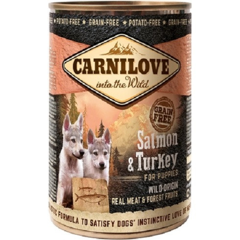 CarniLove Adult Salmon & Turkey Can- Lazac és Pulyka Hússal Konzerv 400g
