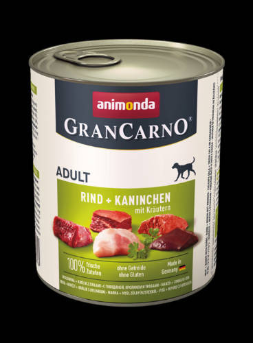 Animonda GranCarno Adult nyúl,gyógynövény konzerv 800g