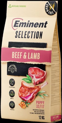 Eminent Dog Selection Puppy Beef & Lamb 12+2 kg ingyenes szállítás