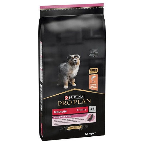 PRO PLAN OptiDerma Medium Puppy Sensitive Skin 12 kg