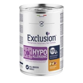   Exclusion Hypoallergenic Duck & Potato All Breeds 400g hipoallergén kutyakonzerv