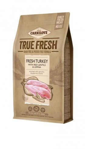 Carnilove True Fresh Dog Adult Turkey - pulyka 11,4kg 