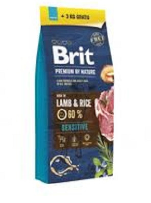 Brit Premium by Nature Lamb & Rice 15kg+3kg ajándék