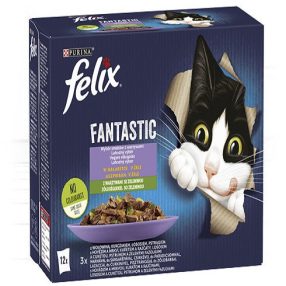   Felix Fantastic Multipack Házias Válogatás Zöldségekkel Aszpikban 12x85g