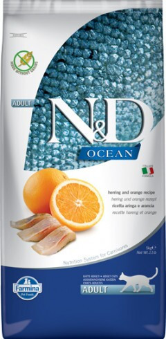 N&D Cat Ocean hering narancs adult 10kg