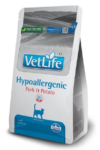 Vet Life Natural Diet Cat Hypoallergenic Pork Potato 1.5kg