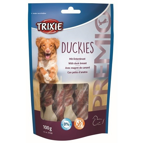 TRIXIE Jutalomfalat Premio Duckies Light 100g
